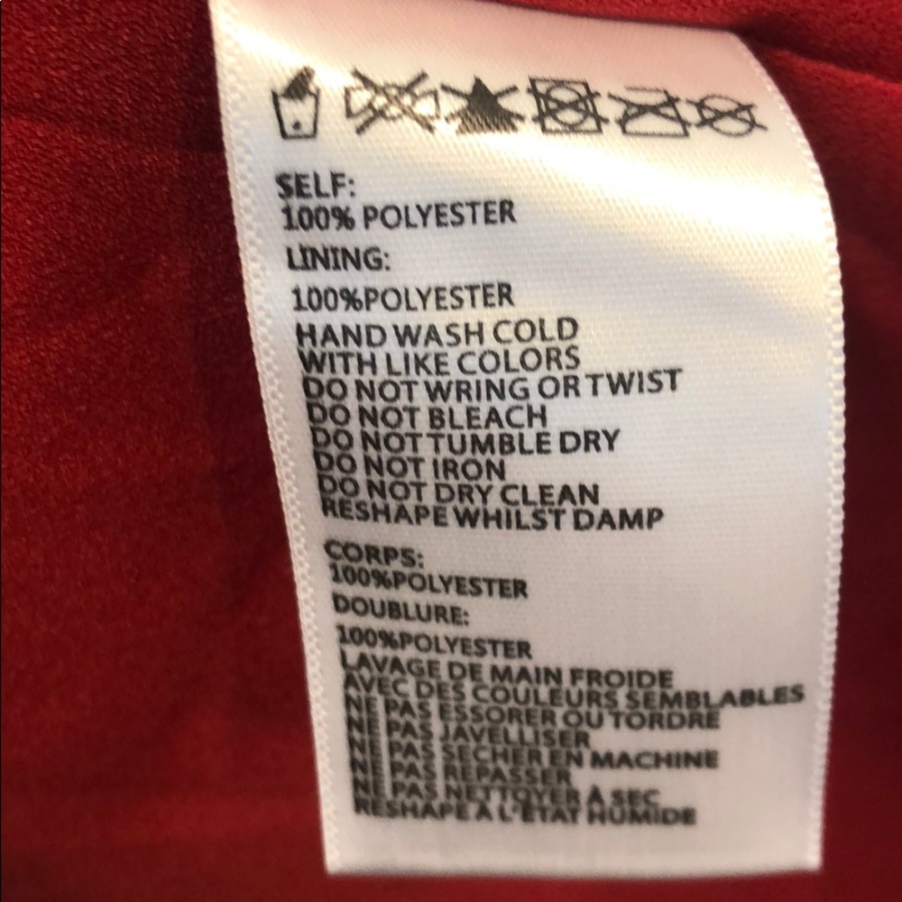 NWT urban outfitters red wrap/ shirt - Picture 5 of 5